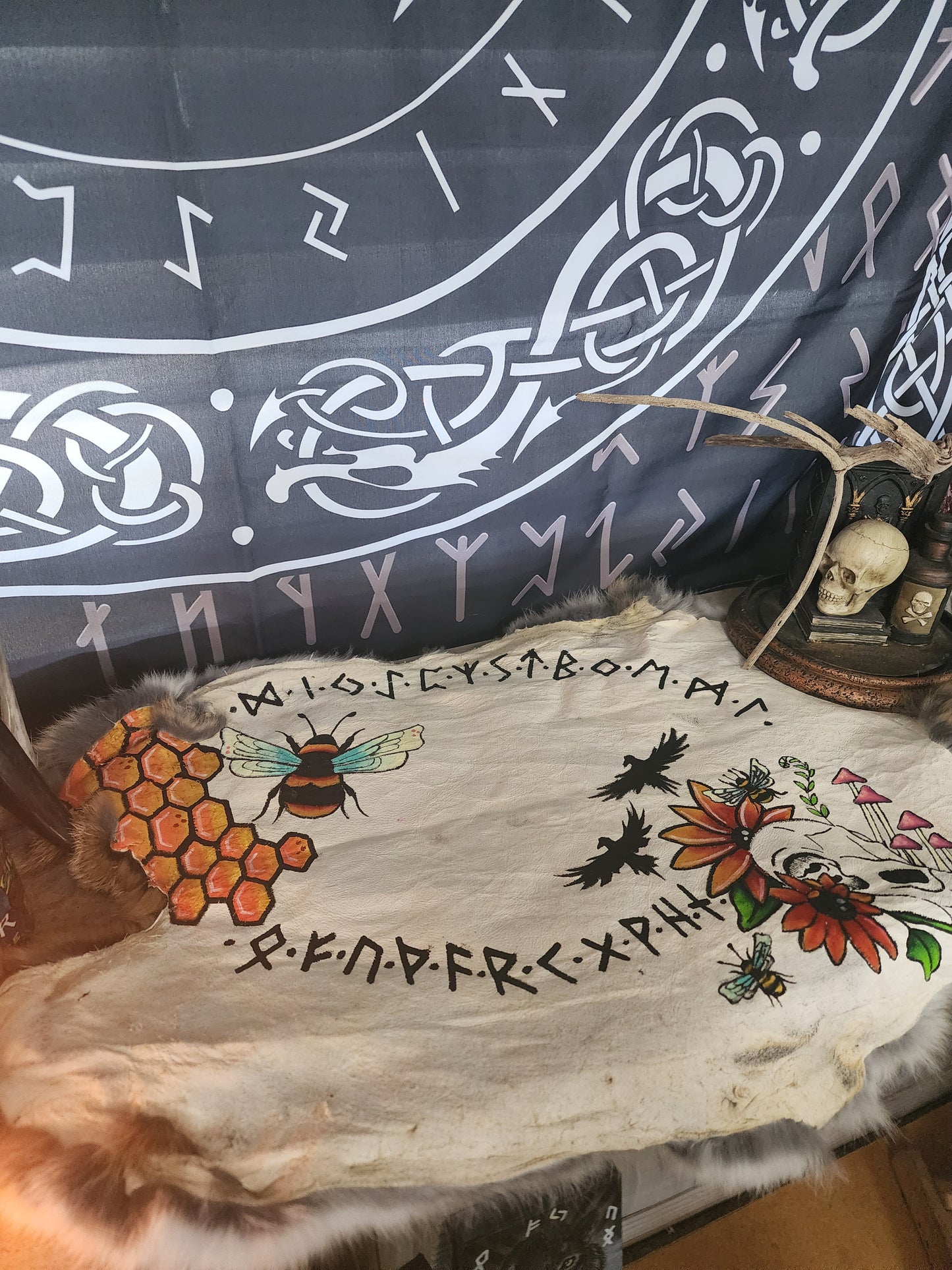 CUSTOM rabbit hide Altar Cloth