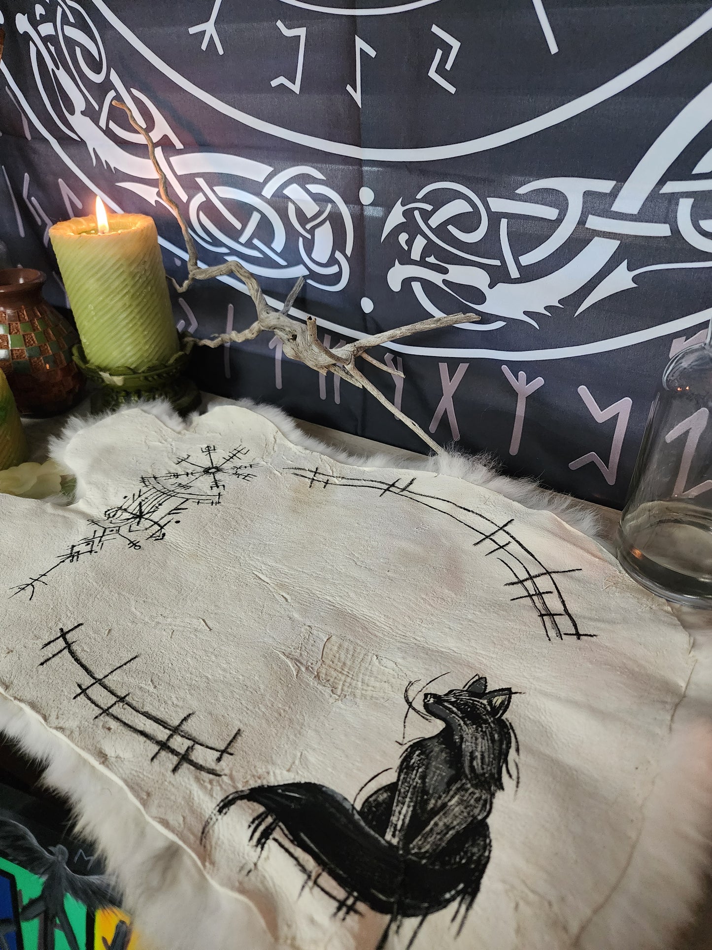 CUSTOM rabbit hide Altar Cloth